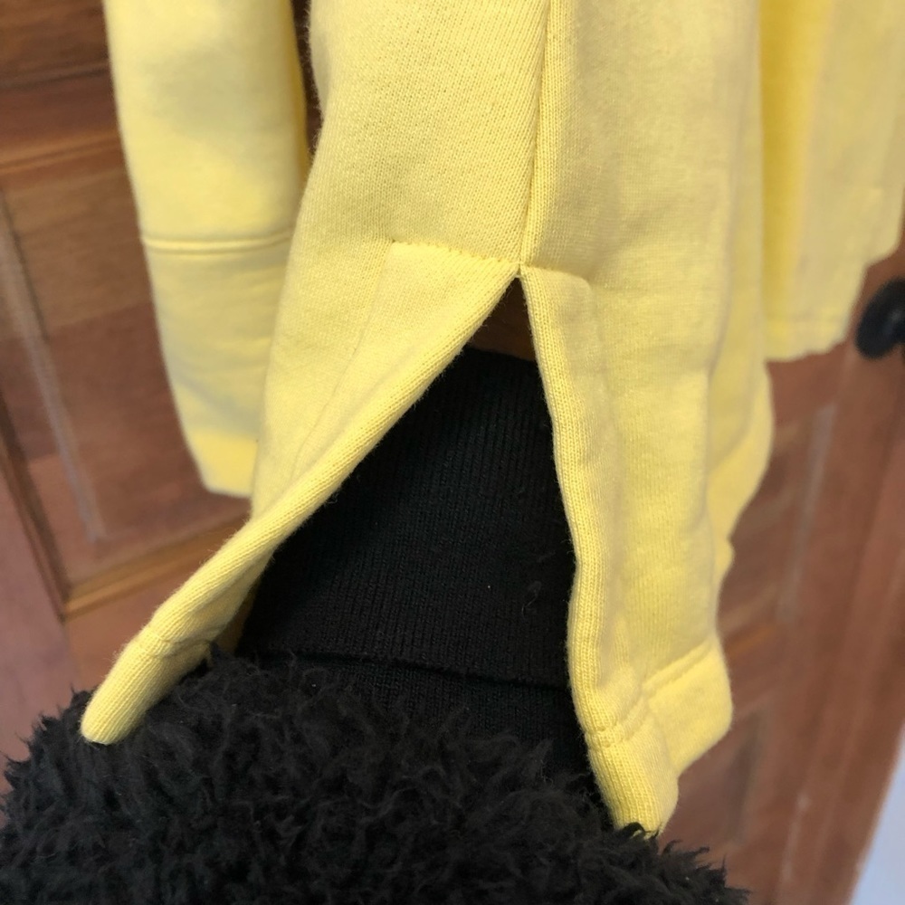 TALBOTS / FUNNEL NECK SWEATSHIRT/ Yellow / size Large - Picture 7 of 12